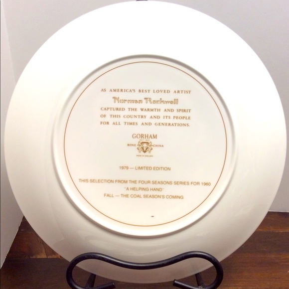 Vintage 1979 Norman Rockwell Gorham large plate - Picture 3 of 4